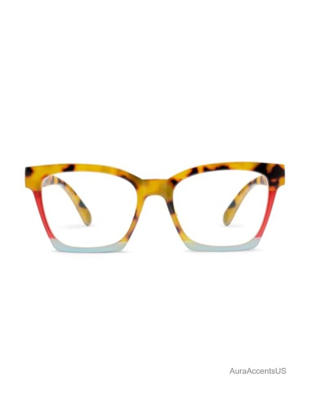 Blue Light Blocking Reading Glasses Square Frame Spring Hinges Readers